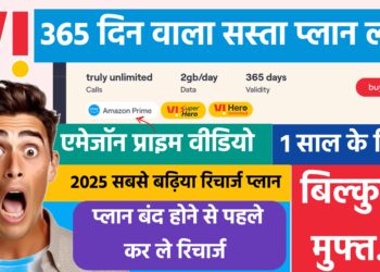 सस्ता प्लान लॉच करके Vi ने किया बड़ा धमाका, 1 साल की वैलिडिटी के साथ प्राईम वीडियो फ्री