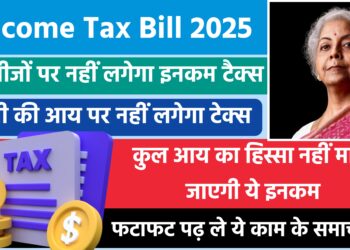 Income Tax Bill : इन चीजों पर नहीं लगेगा इनकम टैक्स, नए बिल में किए ये प्रावधान